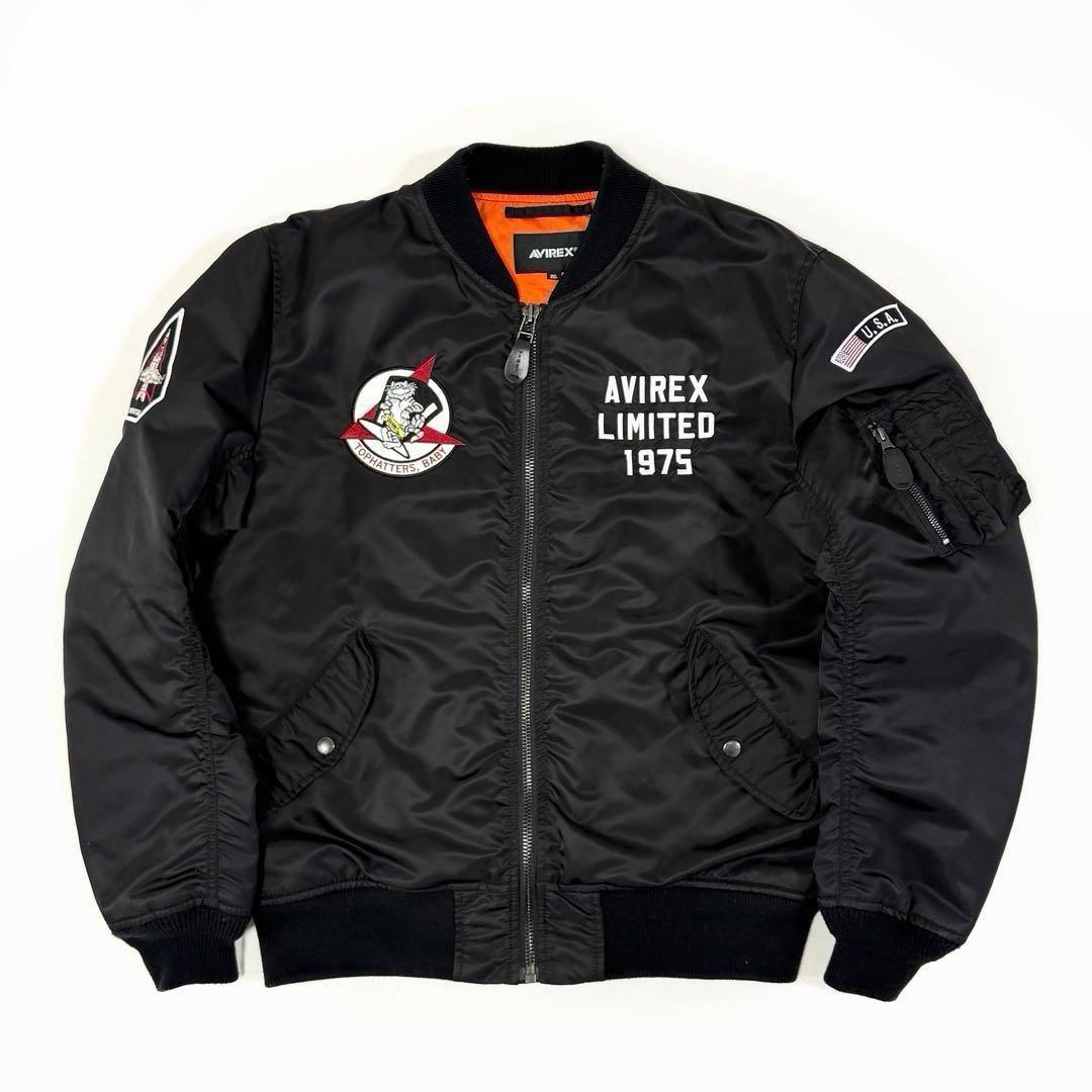アヴィレックス MA-1 フライトジャケット トムキャット ブラック 2XL