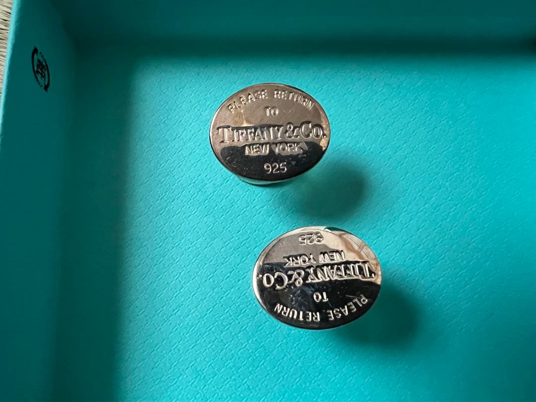 ティファニー　オーバル　リターントゥ　カフス　カフリンクス