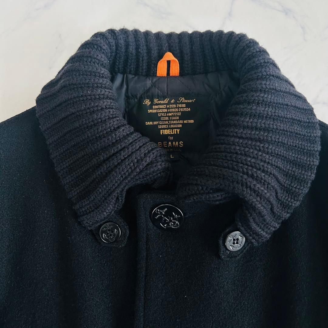 BEAMS別注 FIDELITYフィデリティ ドンキーコート ウールコート L