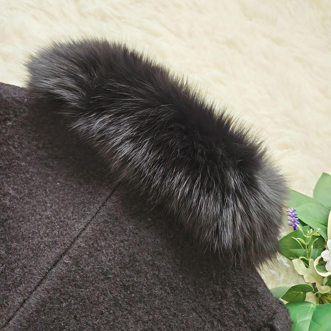 TO BE CHIC トゥービーシック フォックスファー ショートコート 黒