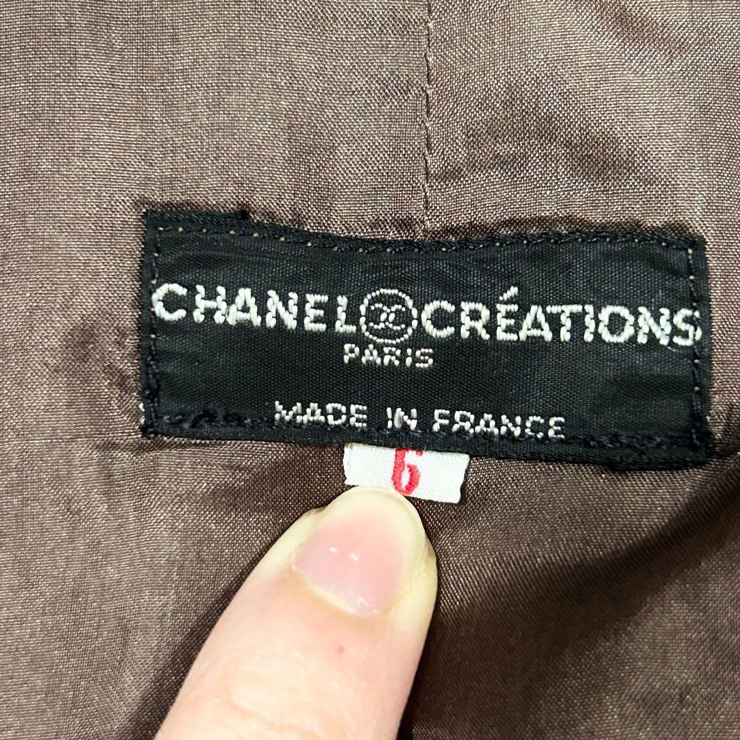 極美品　CHANEL ツイード　レッド　テーラードジャケット　金　ココ　ボタン