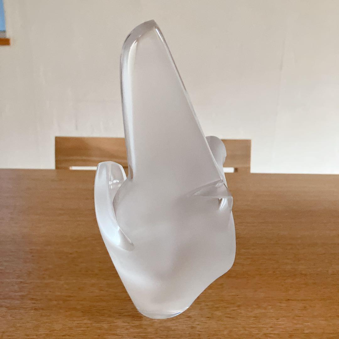 ざっきー　ラリック　花瓶　フラーベース　ハト　鳥　箱付き　シルヴィー