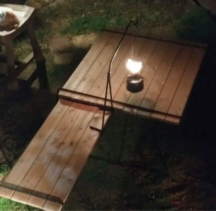 【手渡し】中古 吉田メタル　4way アイアンラック　キャンプ