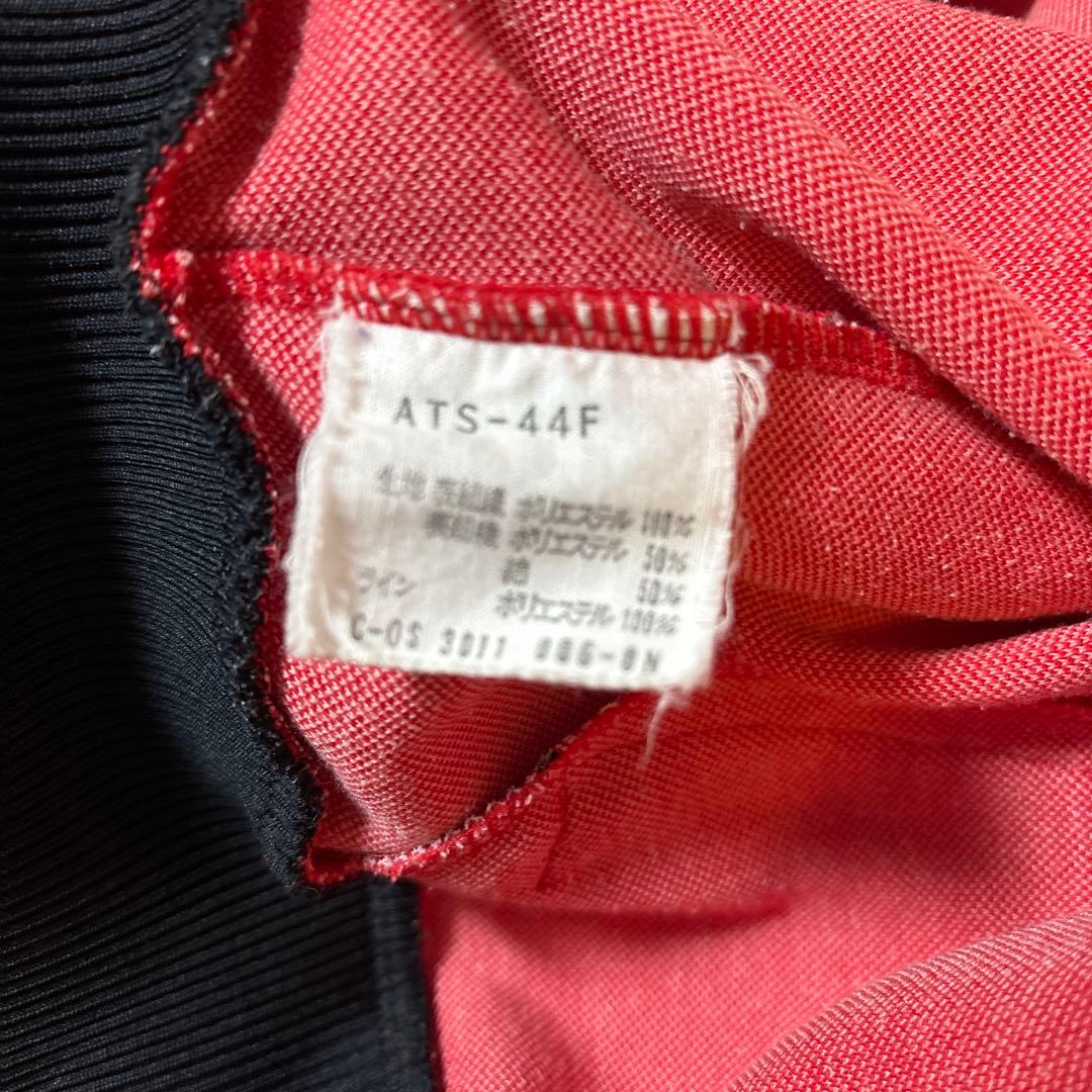 adidas ジッパージャージ 赤黒 サイズ4