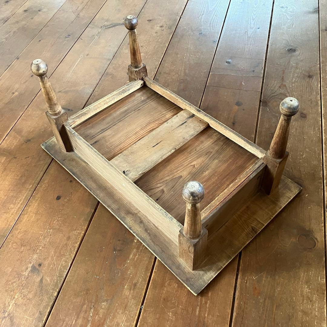 b*p様 文机 引き出し(2杯付き) アンティーク ろくろ足 ちゃぶ台 古家具