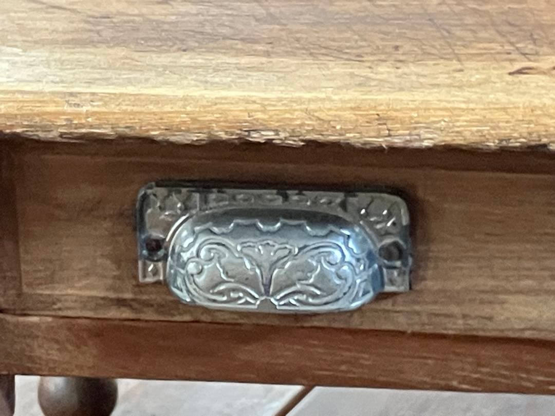 b*p様 文机 引き出し(2杯付き) アンティーク ろくろ足 ちゃぶ台 古家具