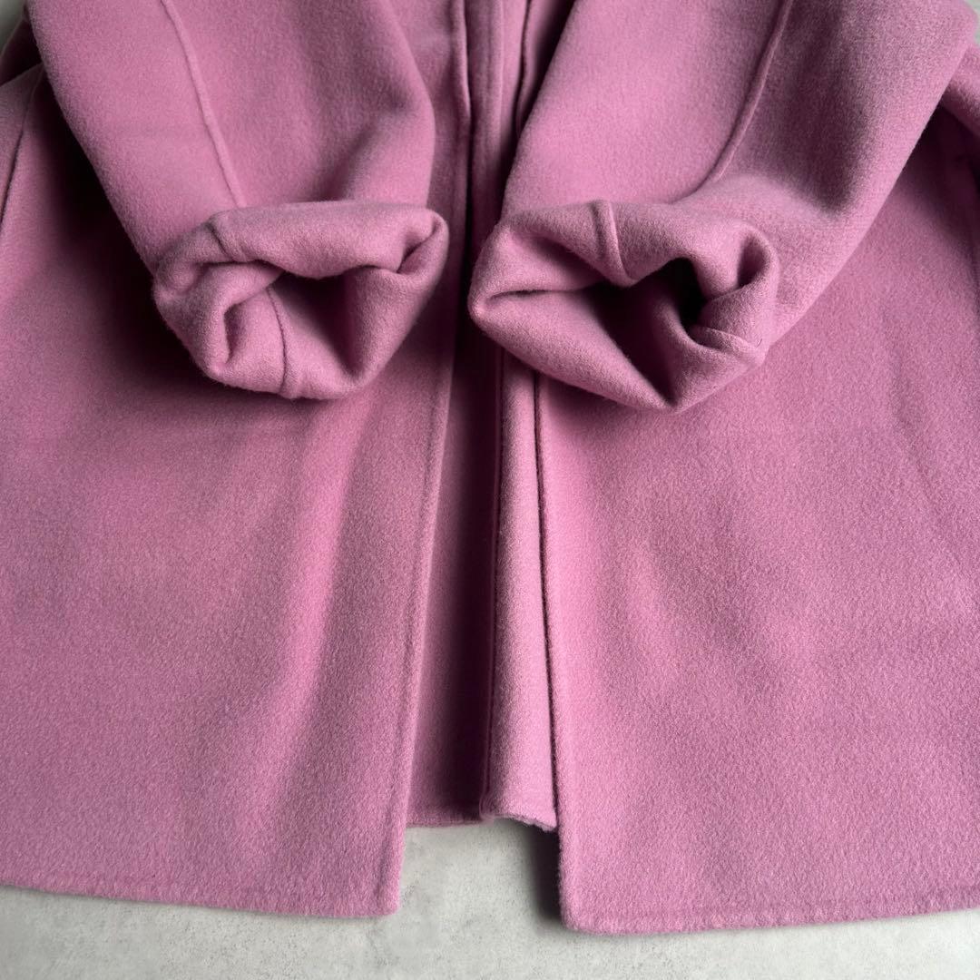 ルルウィルビー 24AW シャルムビーバーリバーミドルコート マフラー ベルト