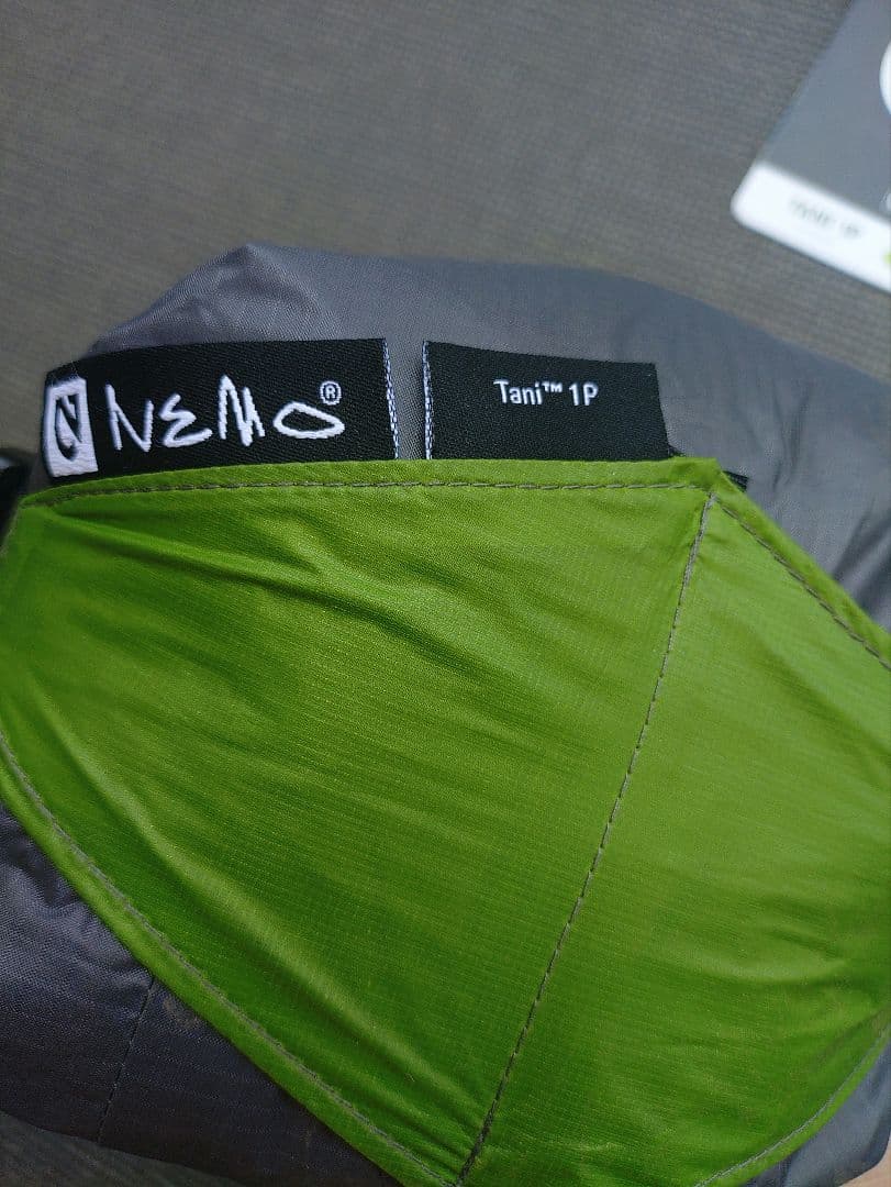 NEMO TANI 1P　テント　ニーモ　タニ　ソロキャンプ