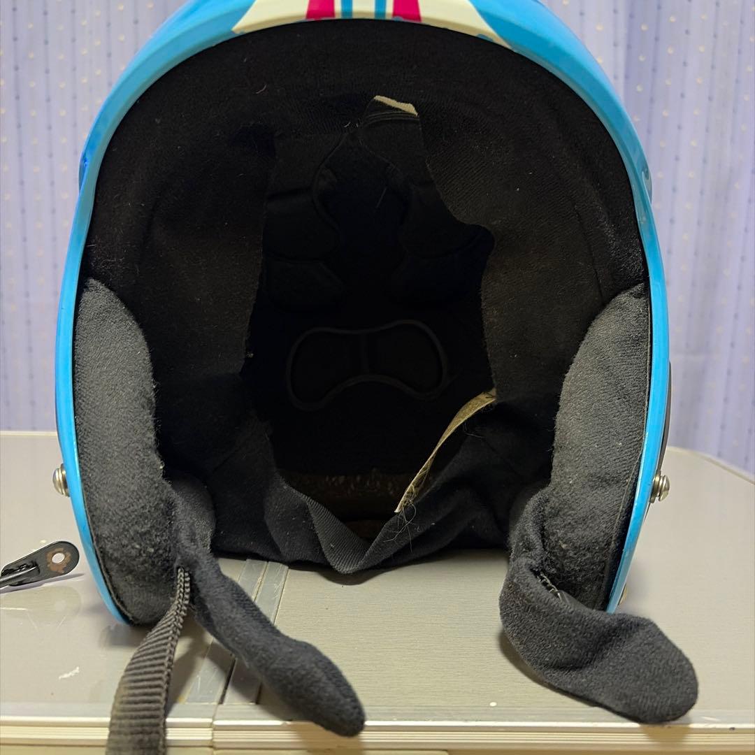 uvex 青 ストライプ ヘルメット