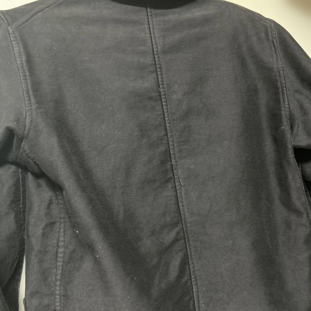 60s フランス モールスキンジャケット ブラック vポケ