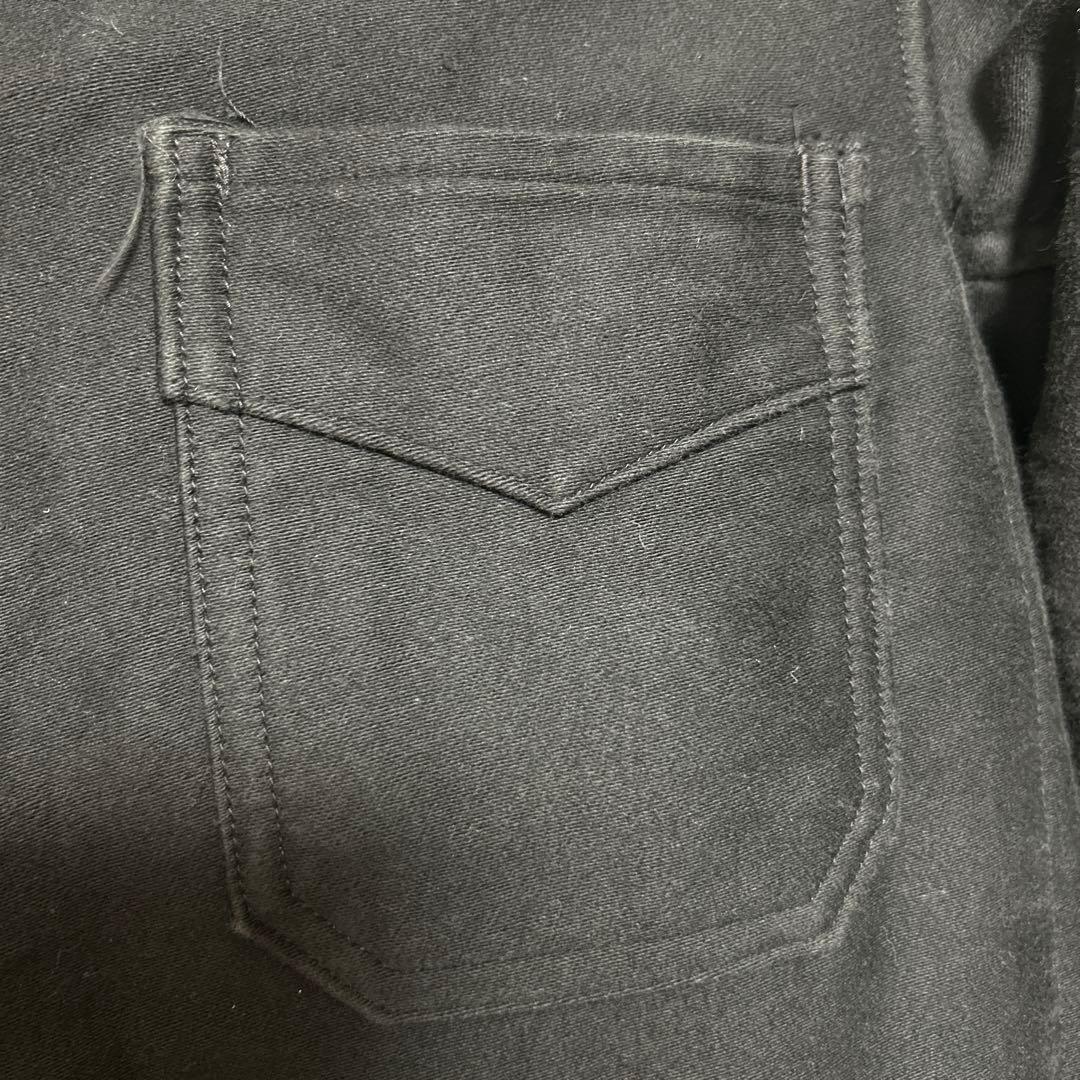 60s フランス モールスキンジャケット ブラック vポケ