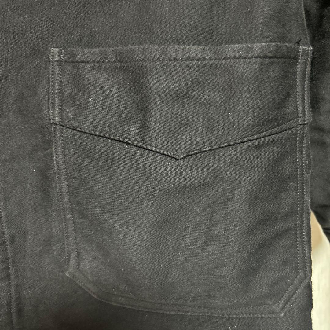 60s フランス モールスキンジャケット ブラック vポケ