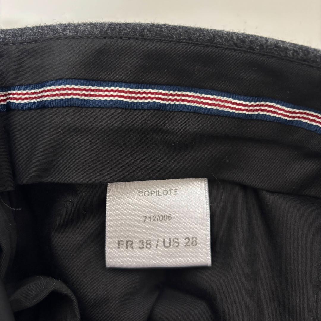 BERNARD ZINS COPILOTE フランネル パンツ グレー 38