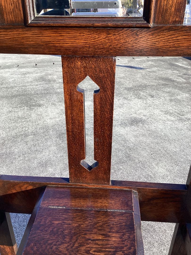 イギリスアンティーク　オーク材　ホールスタンド