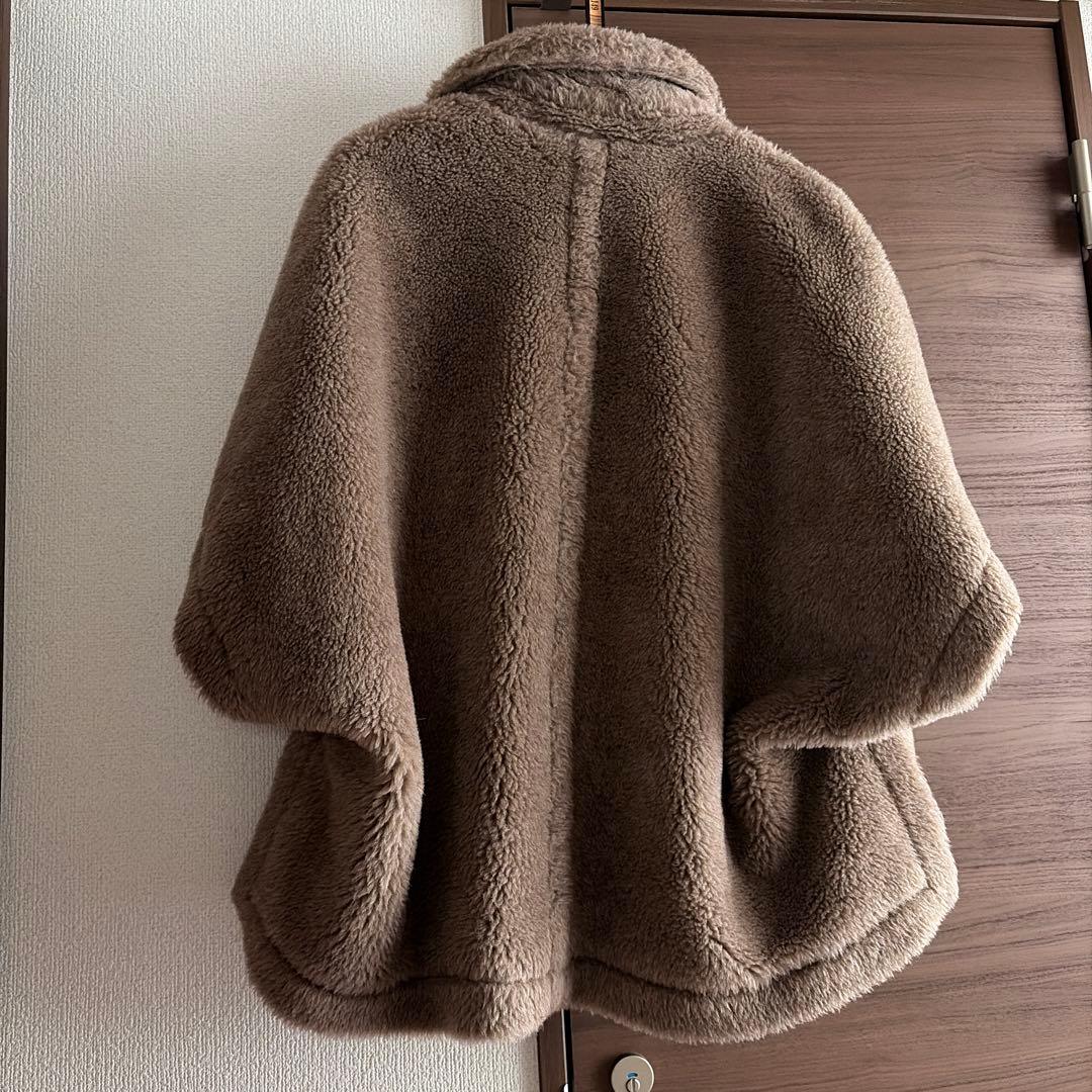 マックスマーラテディベア　ケープポンチョ　サンドベージュ