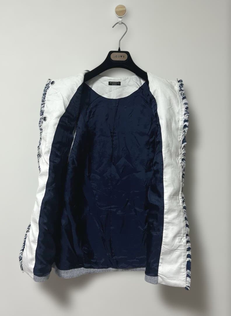 VERMEIL par iena フランス綾ツイードジレ