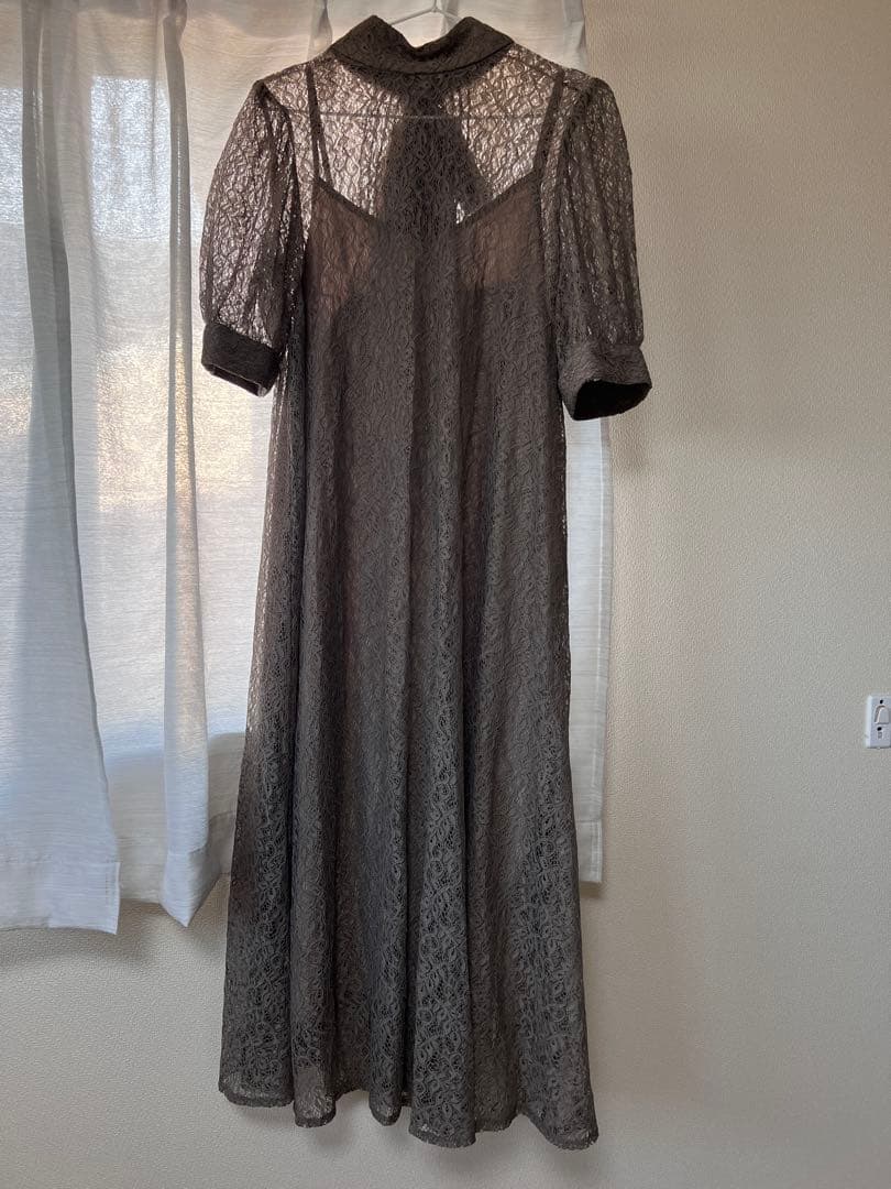 etoll バックリボンワンピース インナー付き