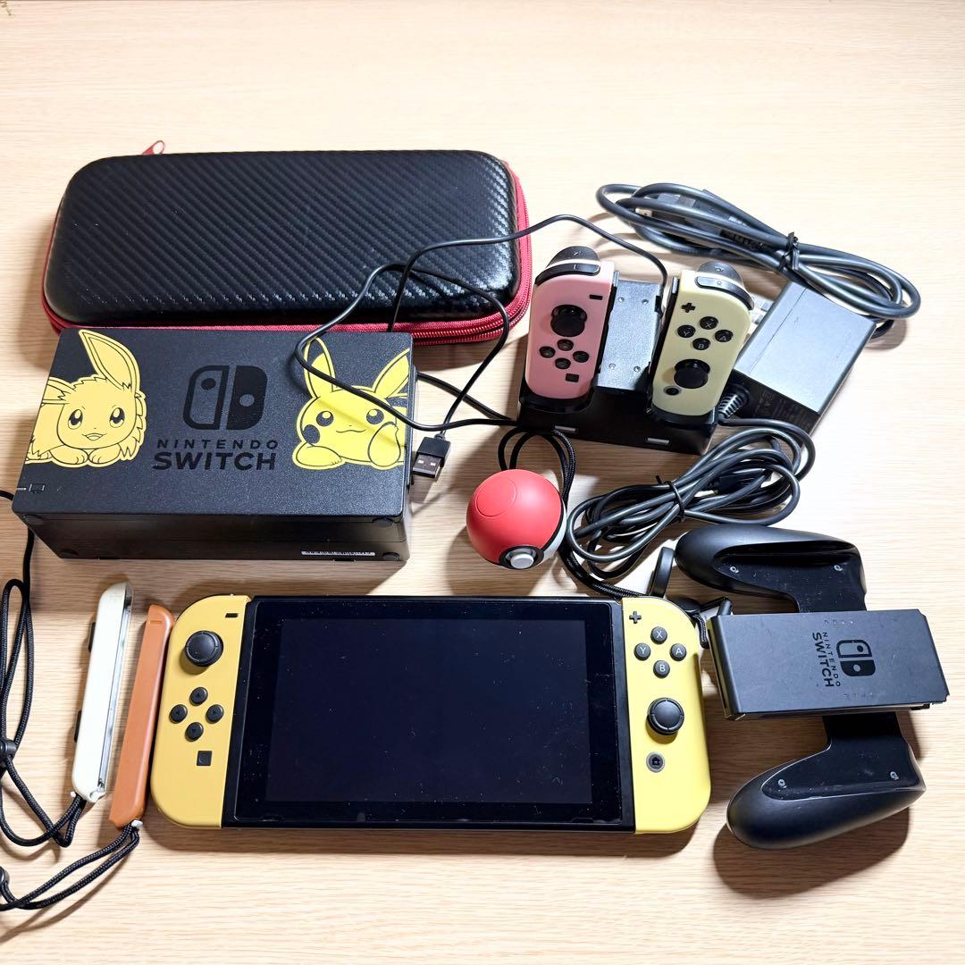 NintendoSwitch ピカチュウデザイン本体モンスターボール Plu付き