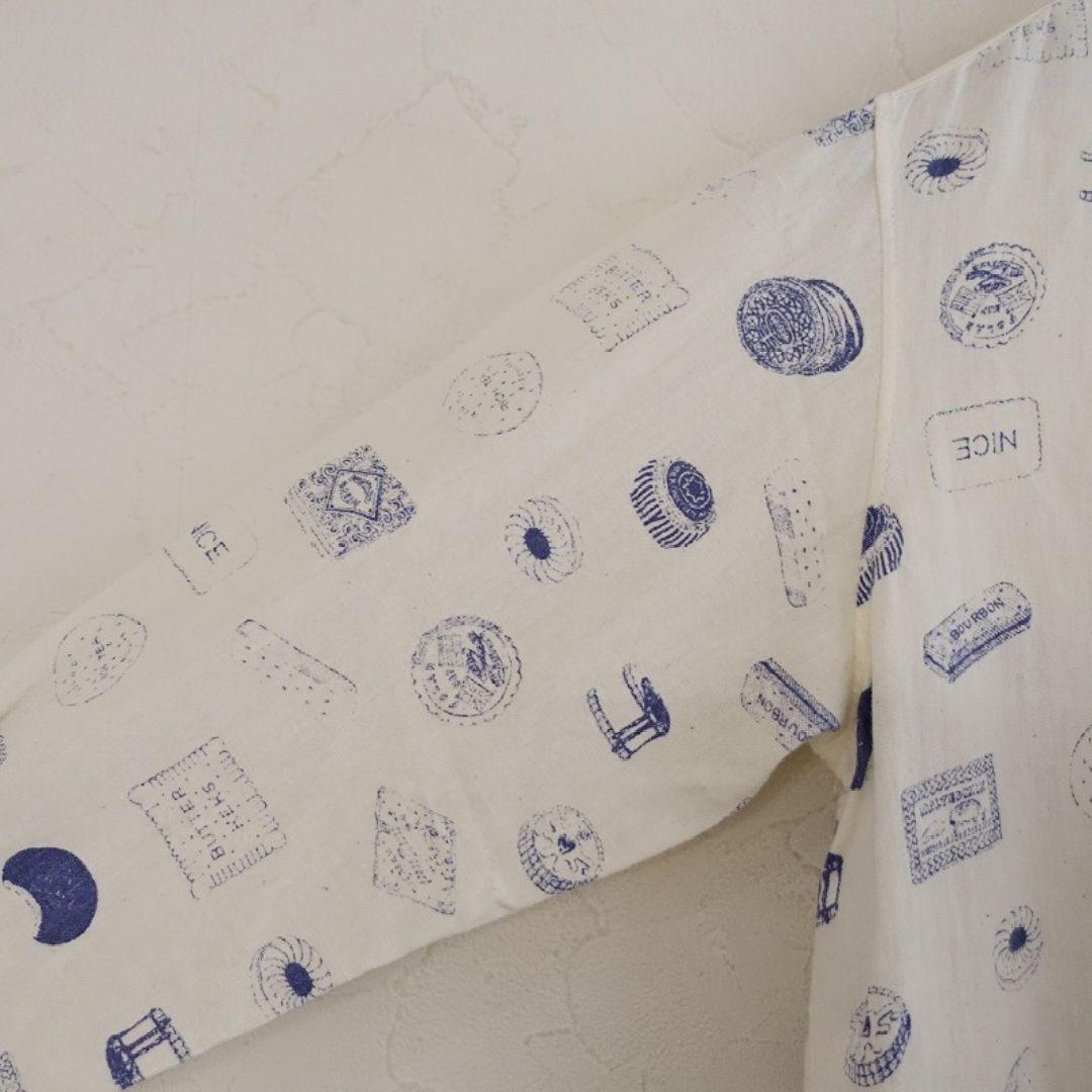 R&D.M.Co. オールドマンズテーラーリネンコットン長袖ワンピース