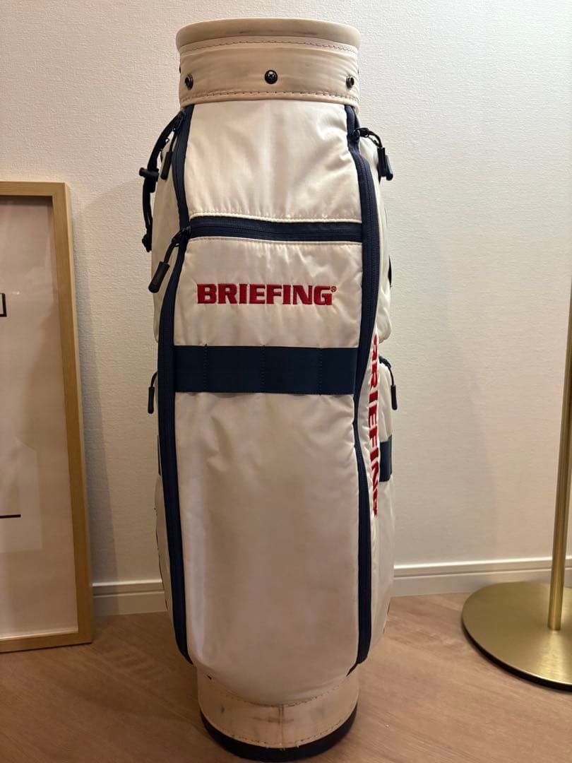 BRIEFING ブリーフィング CR-6 ホワイト キャディバッグ フード付