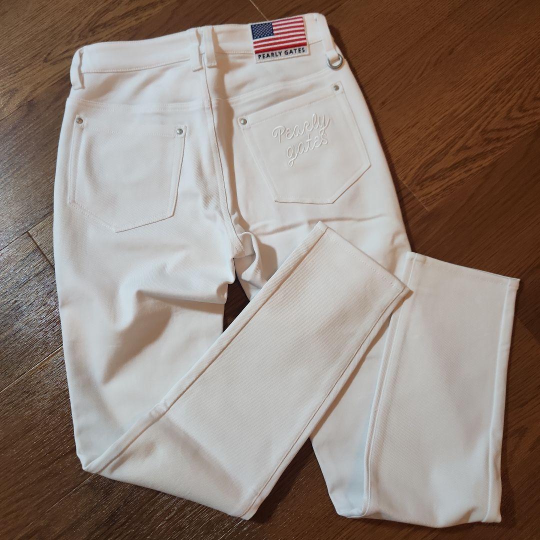 【新品未使用タグ付き】パーリーゲイツ ストレッチパンツ ホワイト00