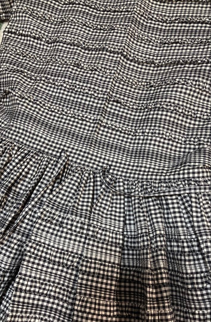 マ*ア様 kaneko isao チェック柄半袖フレアワンピース　未使用品　定価