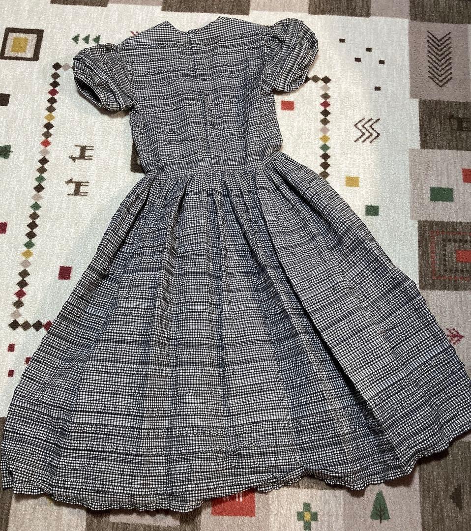 マ*ア様 kaneko isao チェック柄半袖フレアワンピース　未使用品　定価