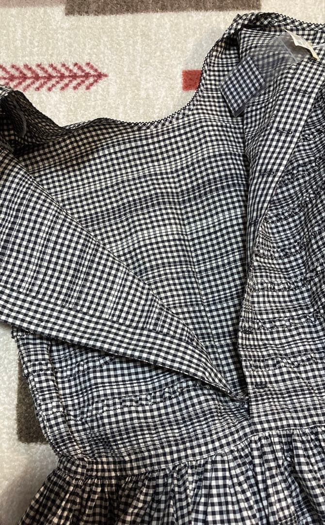 マ*ア様 kaneko isao チェック柄半袖フレアワンピース　未使用品　定価