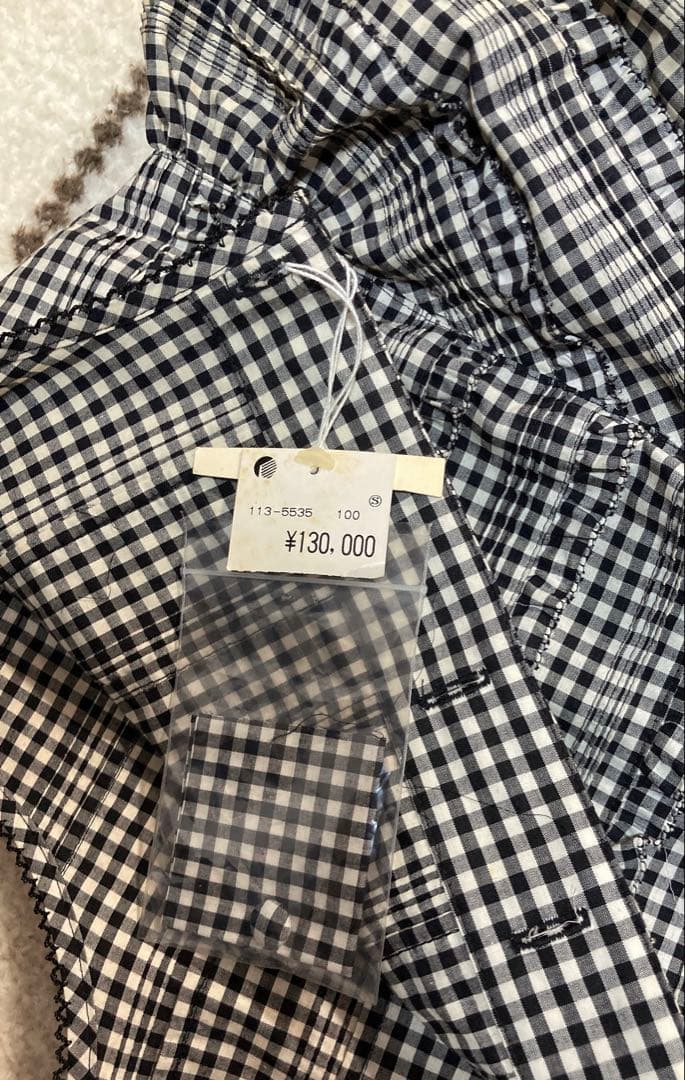 マ*ア様 kaneko isao チェック柄半袖フレアワンピース　未使用品　定価