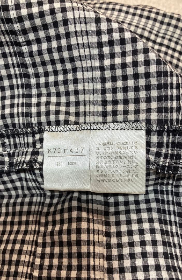 マ*ア様 kaneko isao チェック柄半袖フレアワンピース　未使用品　定価