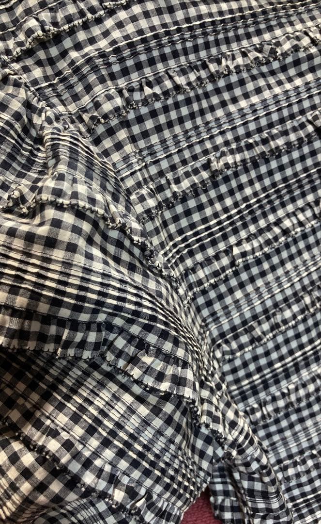 マ*ア様 kaneko isao チェック柄半袖フレアワンピース　未使用品　定価