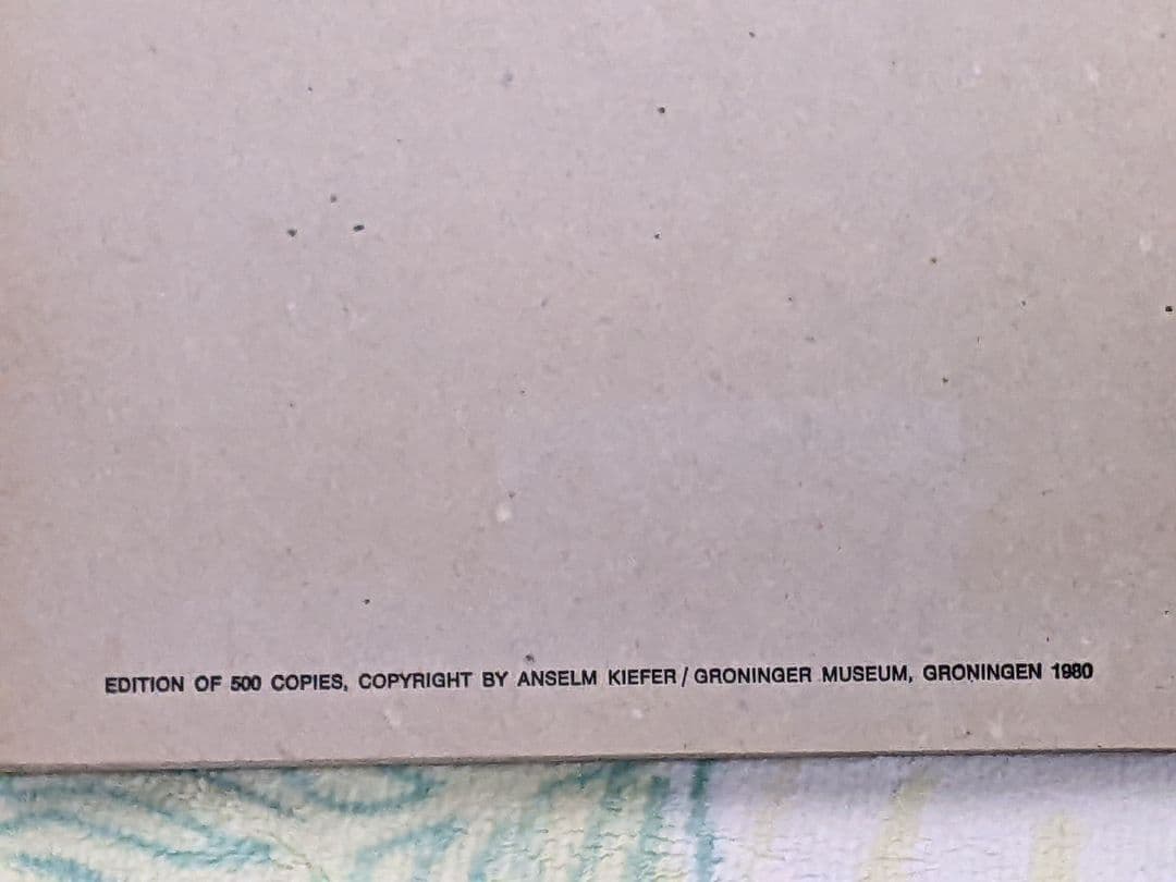 アンゼルム・キーファー テキストブック 限定500