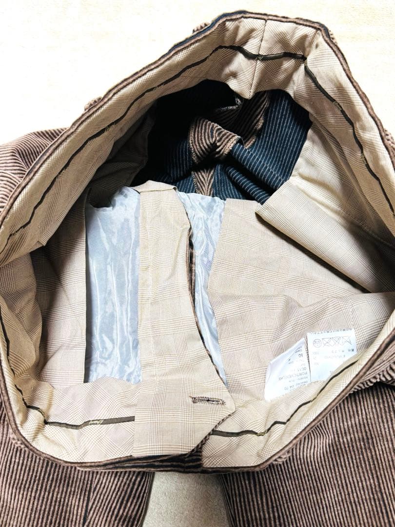 特価【極美品】Brioni コーデュロイ パンツ スラックス イタリア製 50R