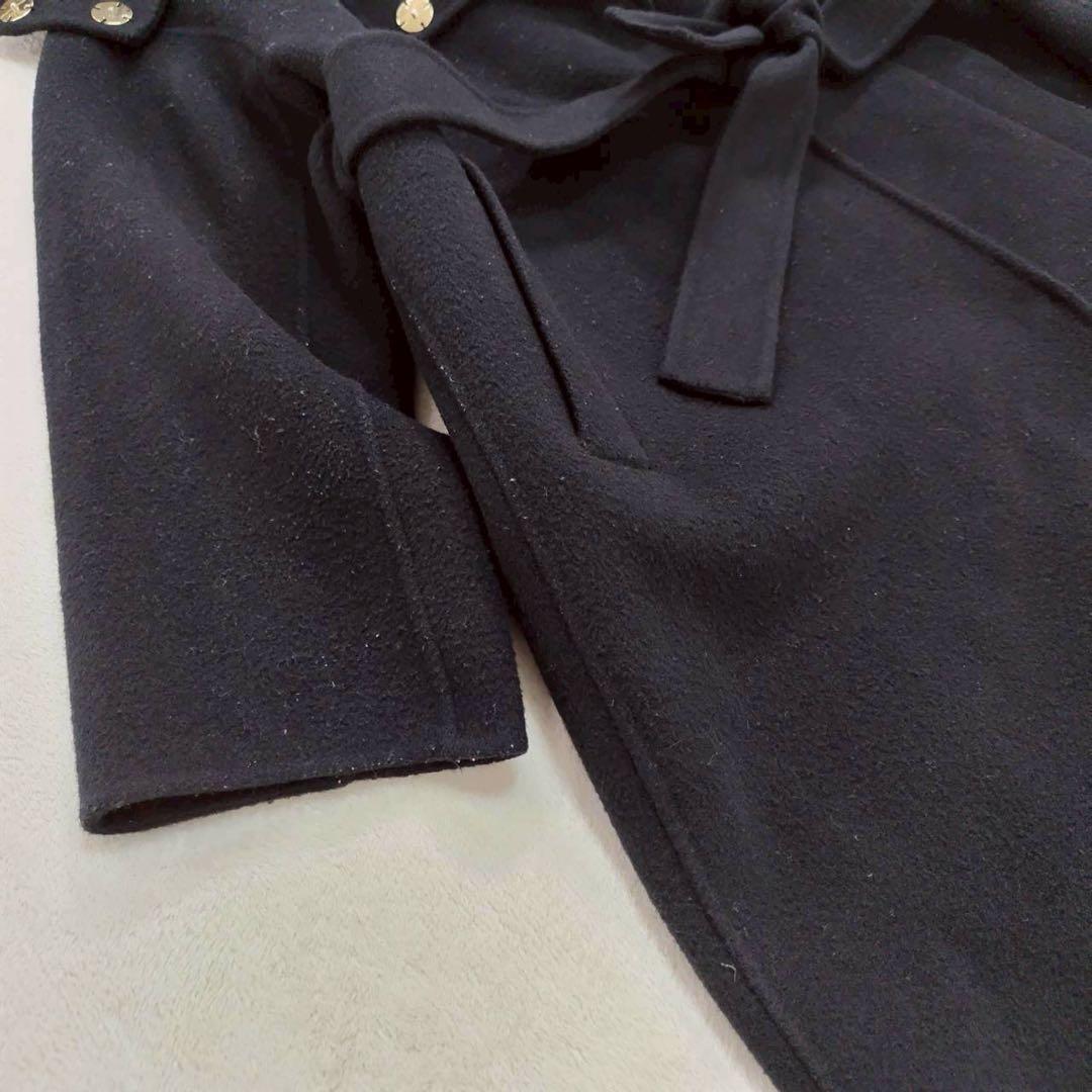 STRATA フーディー リバーロングコート ブラック モード