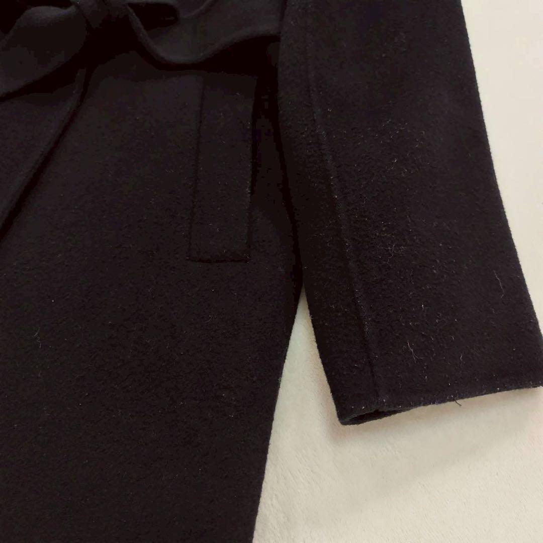 STRATA フーディー リバーロングコート ブラック モード