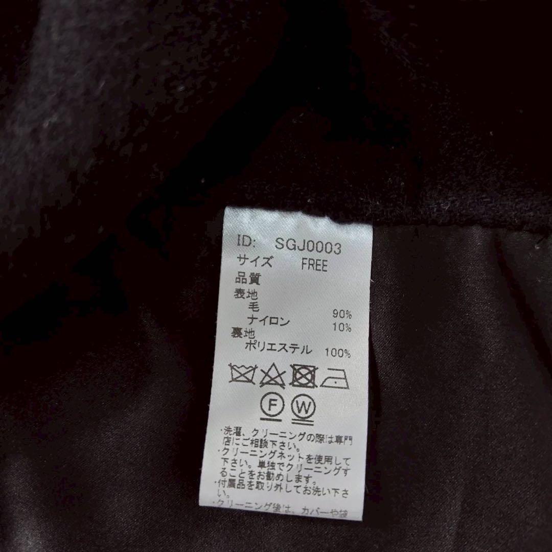 STRATA フーディー リバーロングコート ブラック モード