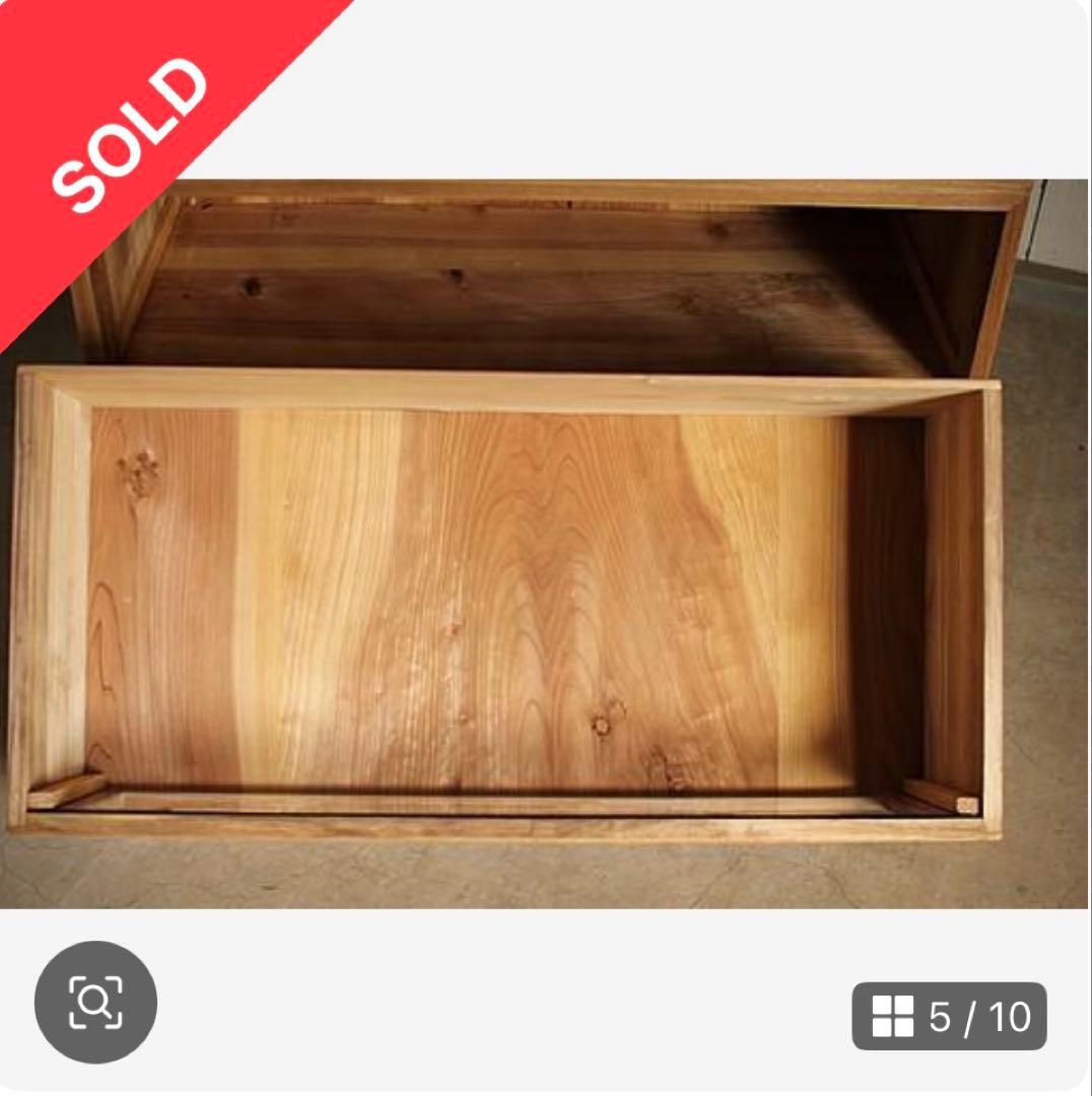 前面ガラス引き出し2段×ガラス戸棚×木製小引き出し3杯　食器棚　シャツケース