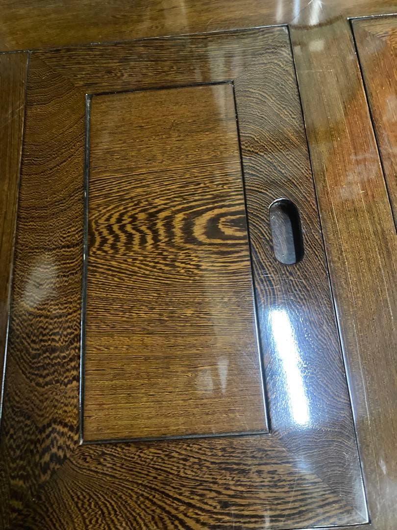 木製火鉢座卓 3引き出し付き