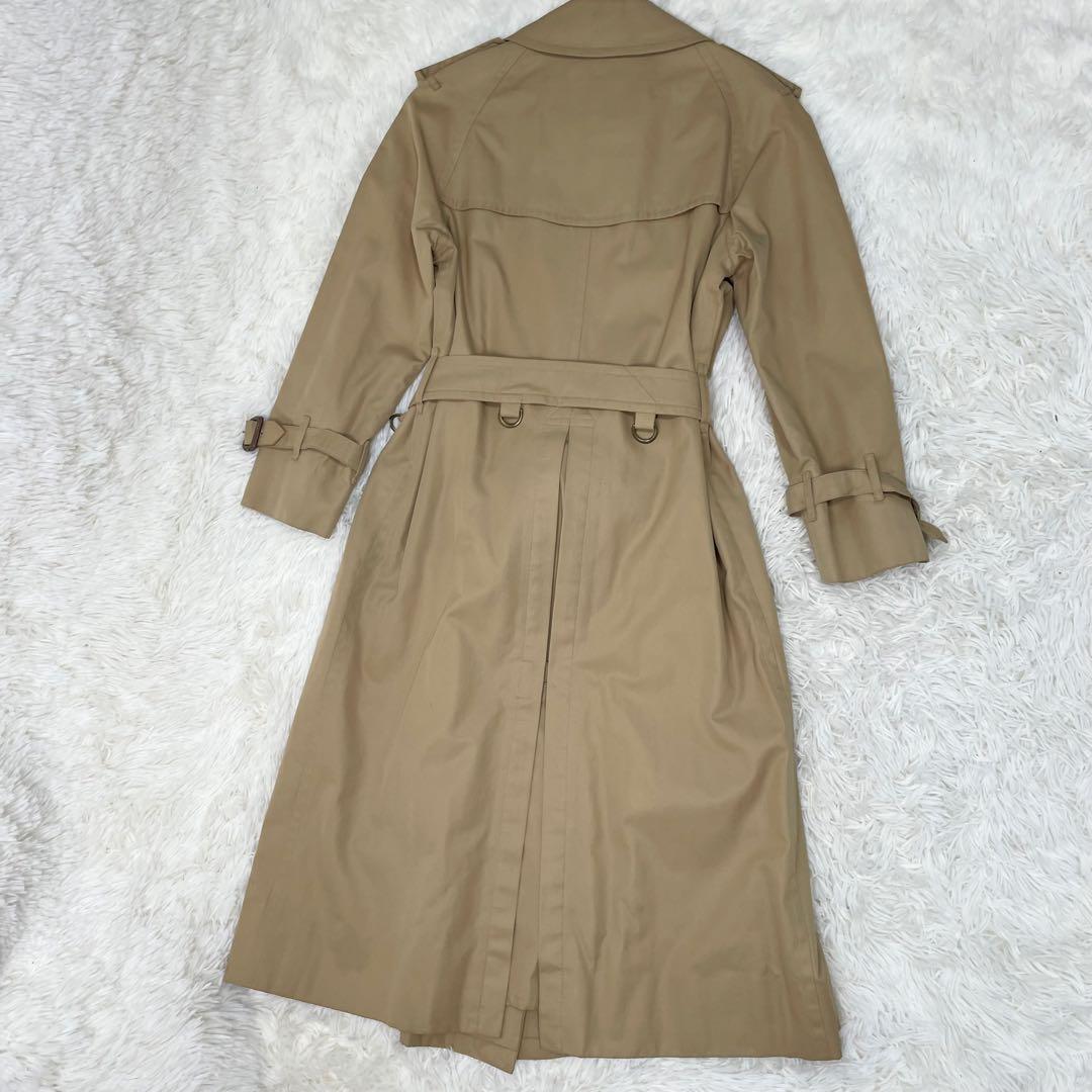 美品 BURBERRY バーバリー トレンチコート ベルト ノバチェック 90年