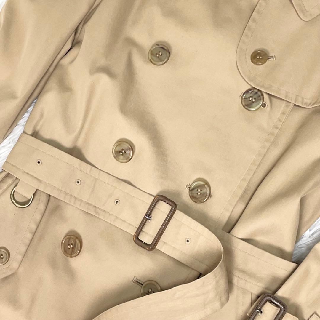 美品 BURBERRY バーバリー トレンチコート ベルト ノバチェック 90年
