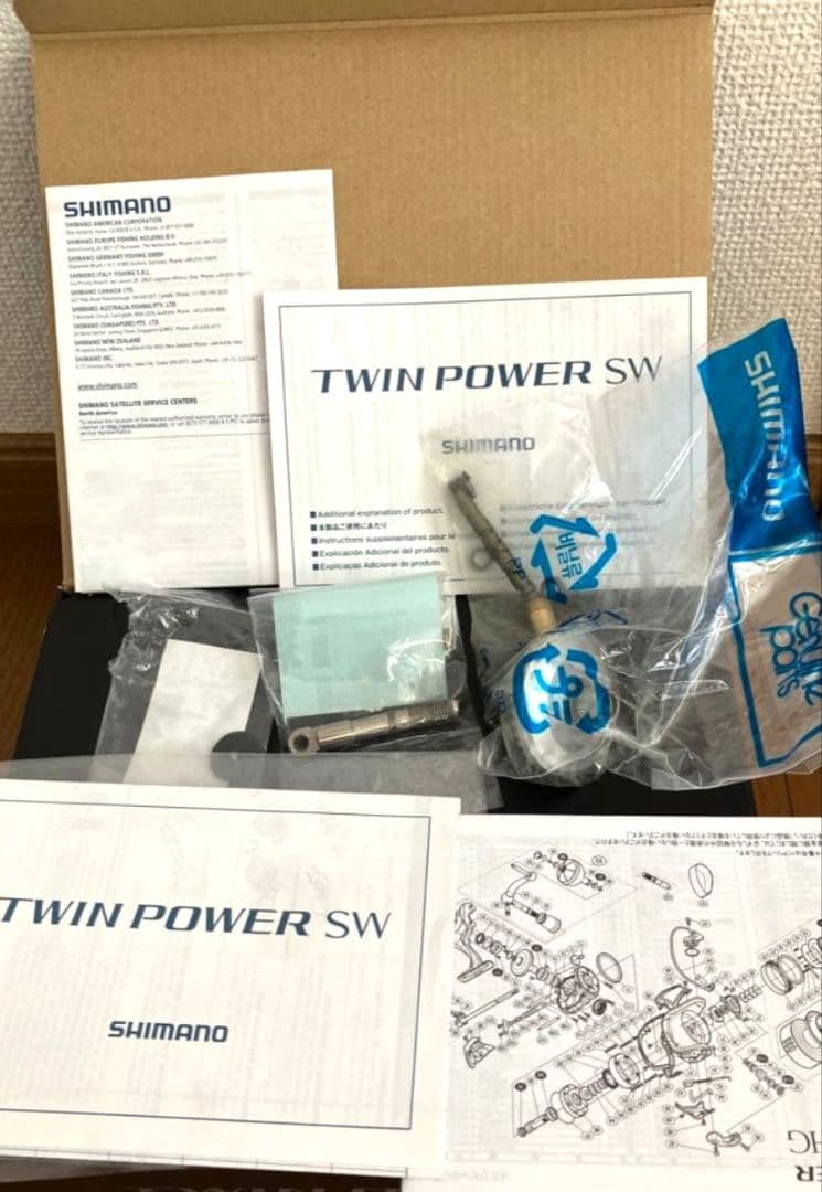 美品 シマノ 15ツインパワーSW 8000HG ショアジギ 青物 ヒラマサ