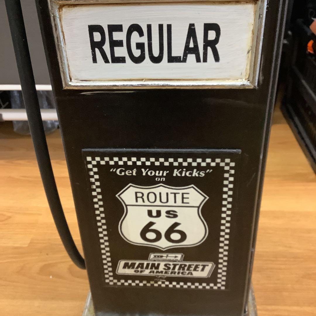 6745①④ルート66 ガスポンプ型　CD収納棚　置物