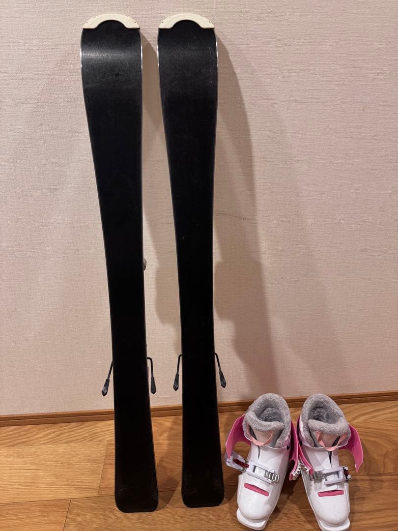 Rossignol ジュニアスキー板とブーツセット 108cmブーツ18cm美品