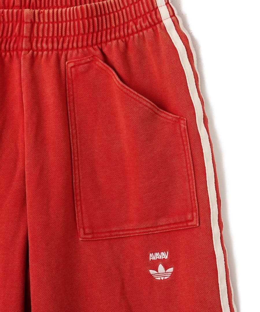 パンツ adidas by Avavav PLEATED TRACK PANTS RED