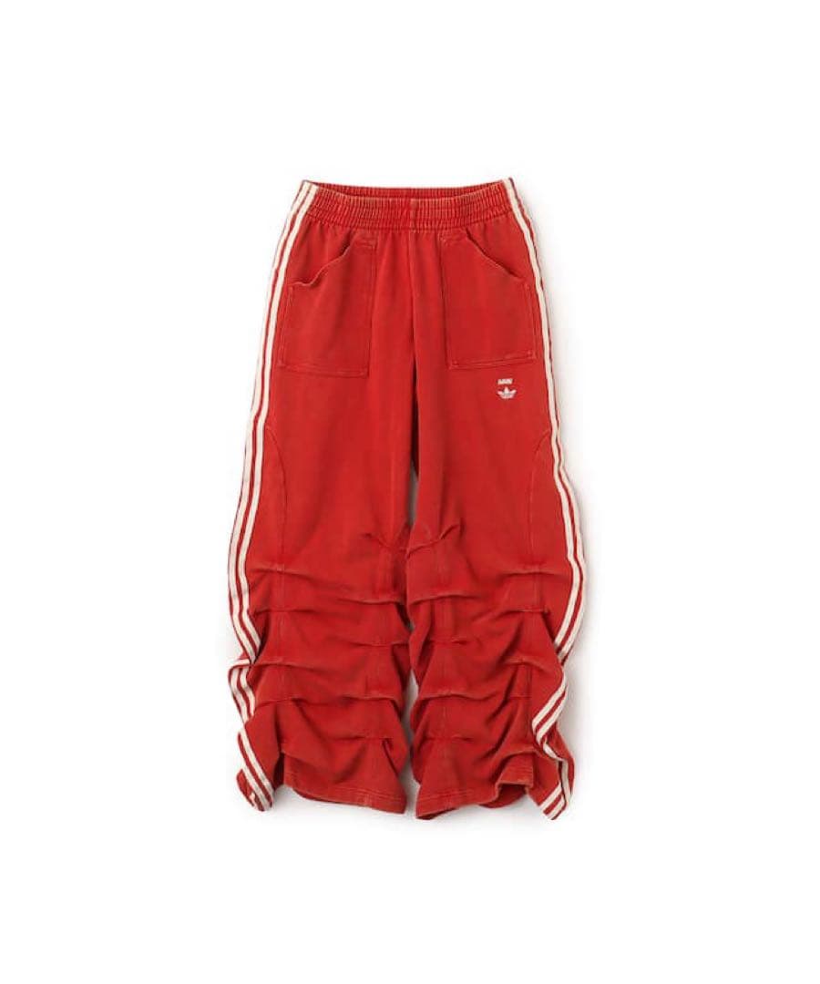 パンツ adidas by Avavav PLEATED TRACK PANTS RED