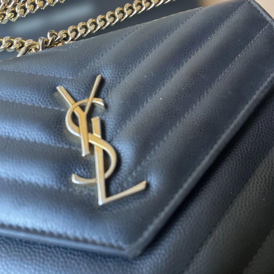 SAINT LAURENT チェーンウォレット　使用感あり