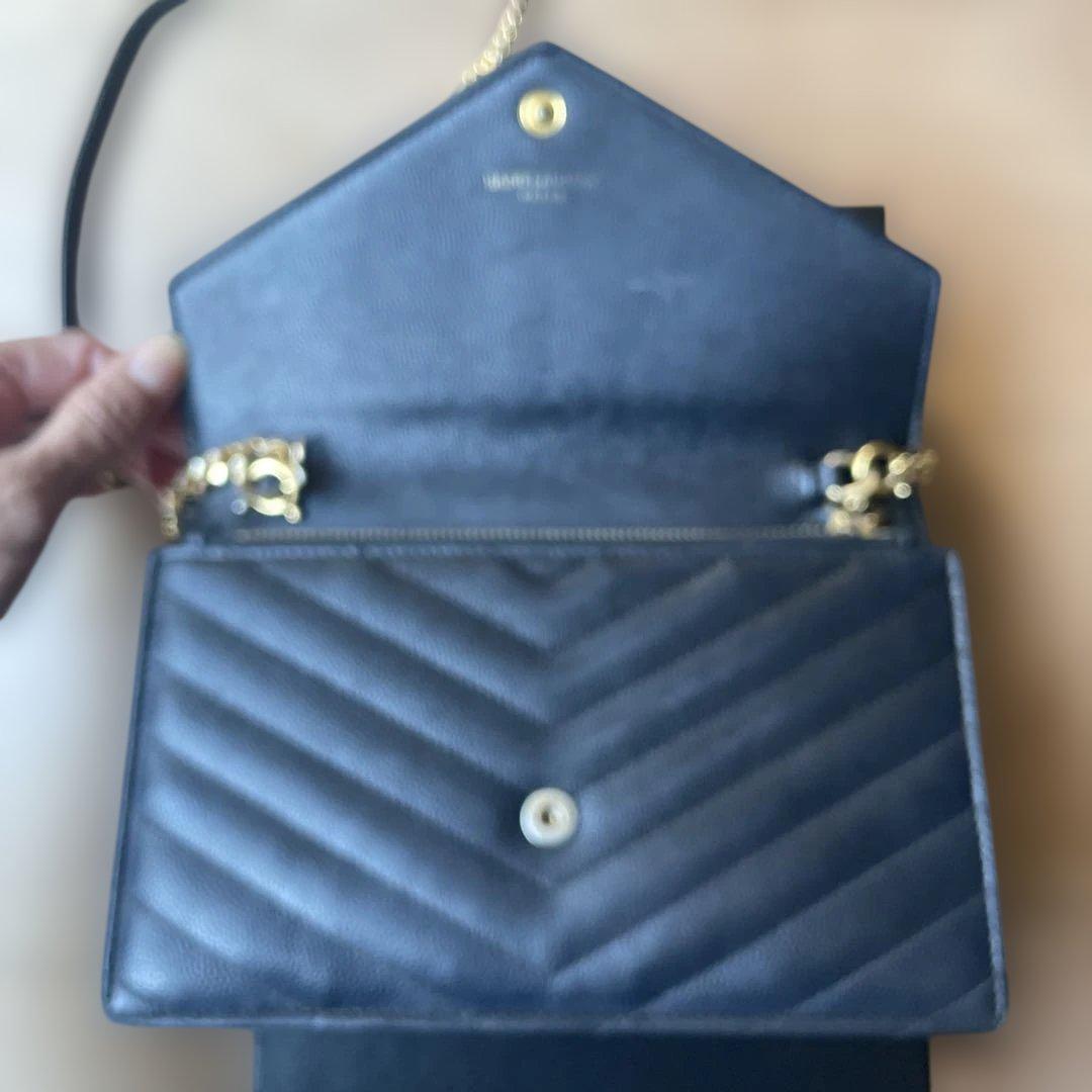 SAINT LAURENT チェーンウォレット　使用感あり