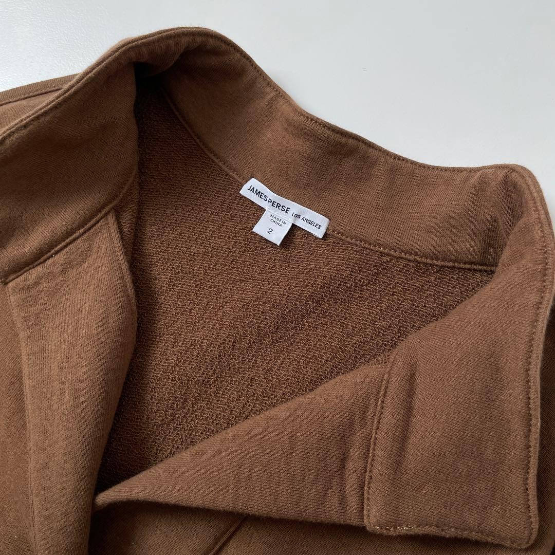 美品　ジェームスパース　定価6,3万　コットンスエットタンドネックプルオーバー.