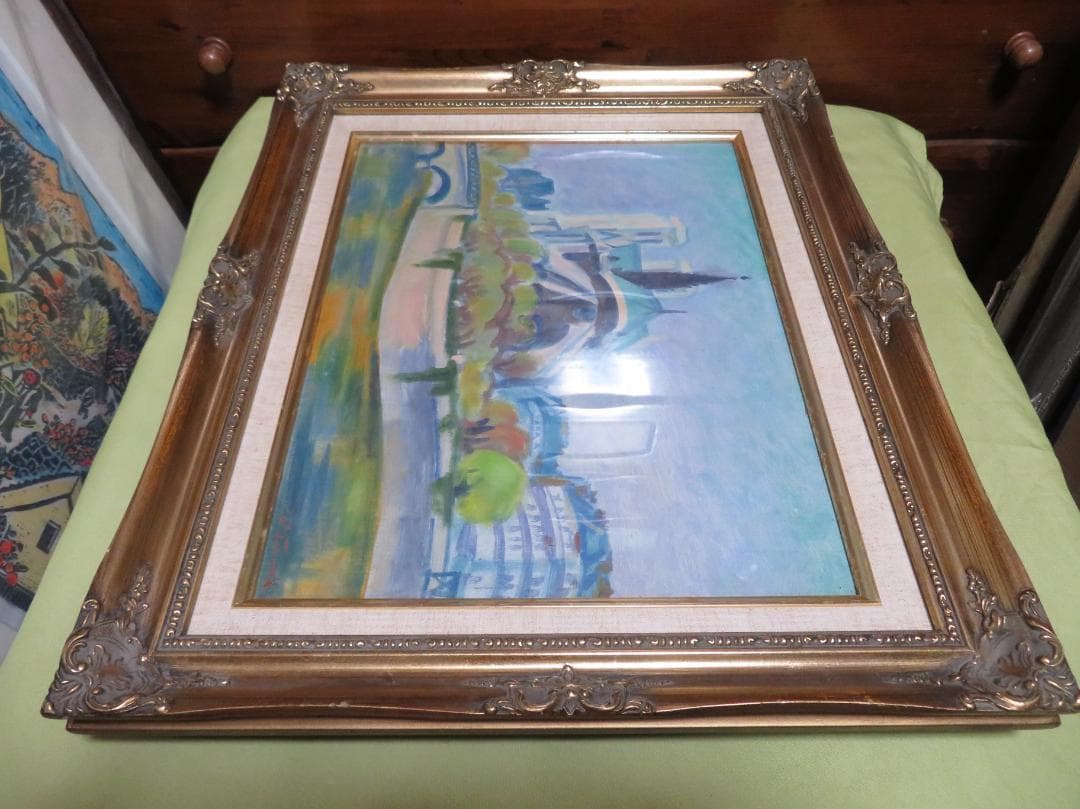 田中繁吉　「ノートルダム」　油彩F6号　創元会理事長 　日展参与