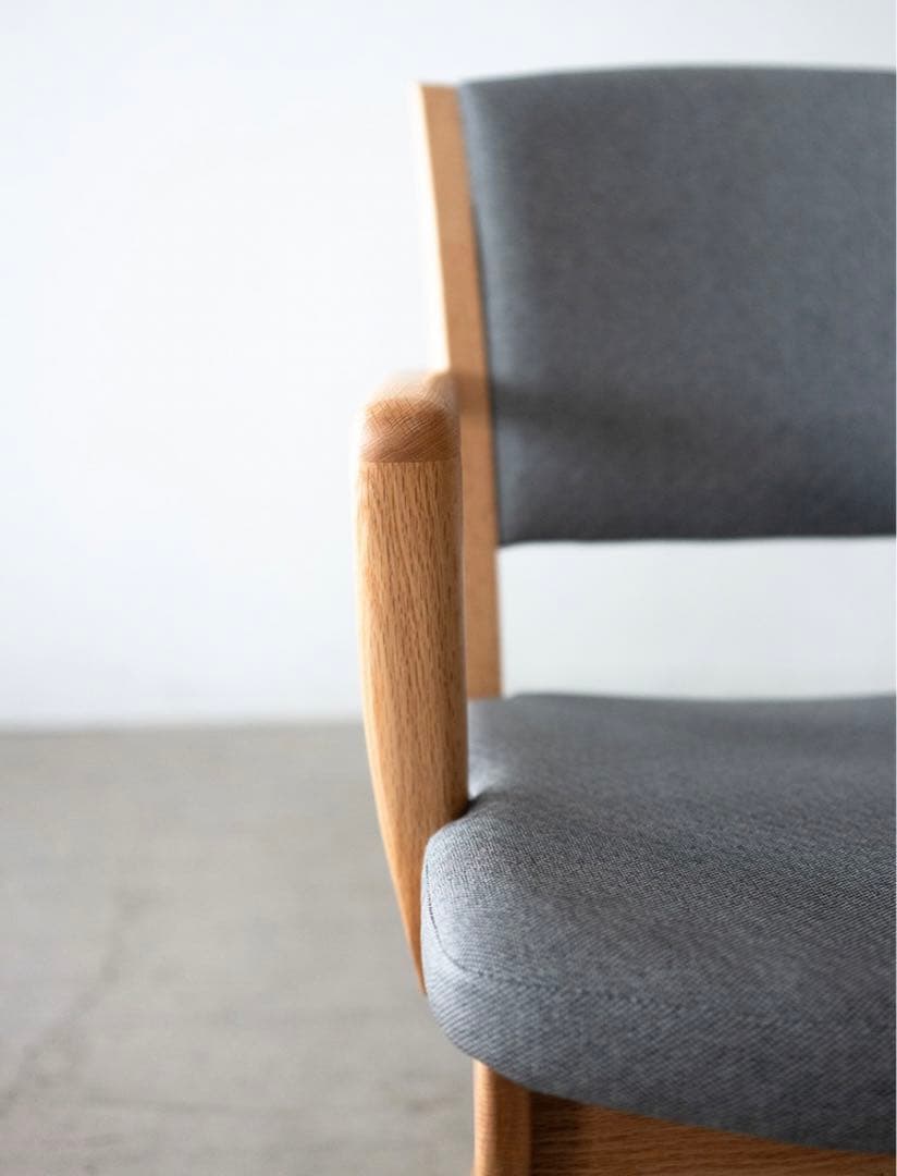 回転チェア　オーク材